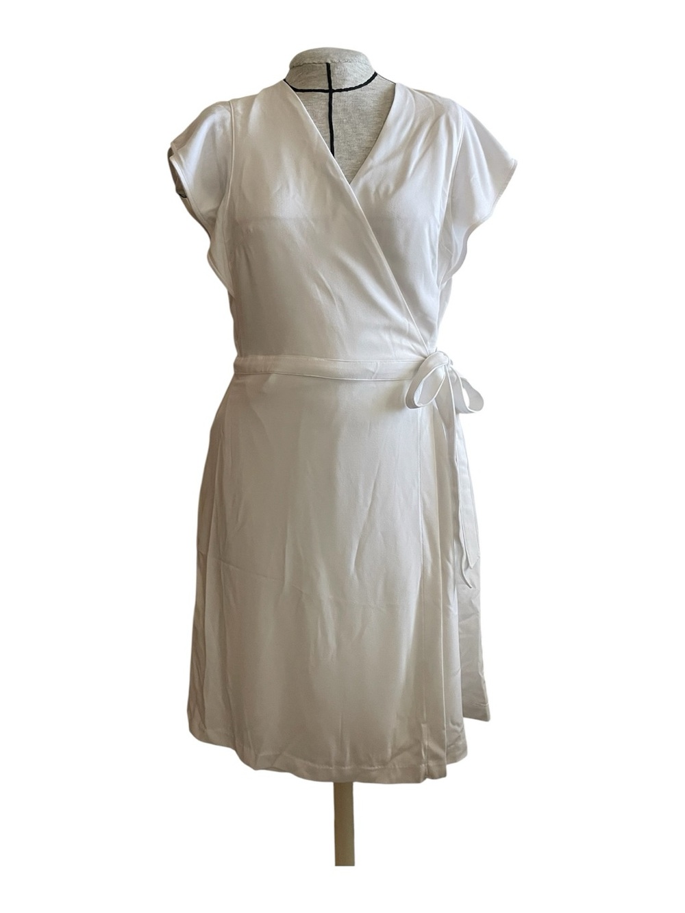 Banana Republic White Wrap Dress